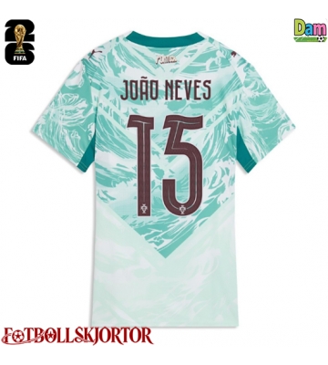 Portugal Joao Neves #15 Bortatröja Dam VM 2026 Kortärmad